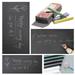 EIMELI Large Chalkboard Contact Paper Roll - 17.7â€� x 78.7â€� - 5 Chalks Included - Chalk Board Paint Alternative Wallpaper - Adhesive Blackboard Wall Decal Vinyl - Black Chalkboard (Black)