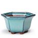 Pottery Flower Pot Bowl Glazed Ceramic Succulent Planter Pot with Hole Polygonal Ornament for Indoor Outdoor Flower Pot Bowl Polygonal Artistic Glazed Pottery Ceramic Succulent Planter Pot with Hole