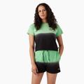 Dickies Women's Ombre Cropped T-Shirt - Apple Mint/black Dip Dye Size 2Xl (FSR68)