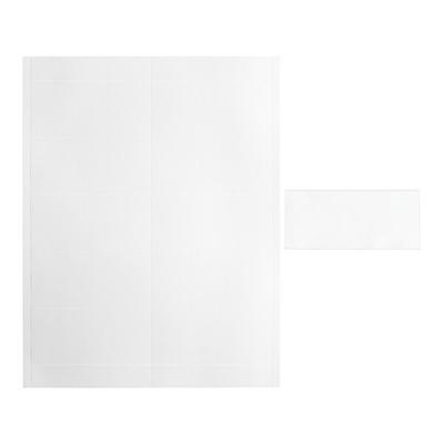 Regency Space Solutions 4" x 1 3/4" Adhesive Label Holder with Printable Insert Sheets - 25/Pack