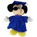 Disney Toys | Graduation Mickey Mouse Disneyland Disney Plush Blue Gown Yellow Tassel 1989 | Color: Blue/Yellow | Size: Osg