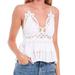 Free People Tops | Free People Adella Cami White Nwt | Color: White | Size: M