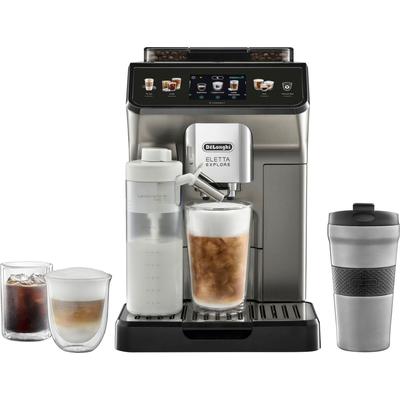 DE'LONGHI Kaffeevollautomat "Eletta Explore Cold Brew Extraction ECAM450.86.T", grau (titan), B:26cm H:38,5cm T:45cm, Ka