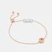 Coach Jewelry | Coach Nwt Open Circle Slider Rose Gold Bracelet | Color: Gold/White | Size: Os