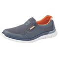 Slip-On Sneaker RIEKER Gr. 42, blau Herren Schuhe Slipper