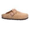 Pantoffel ROHDE "ALBA", Damen, Gr. 38, beige, Veloursleder, used, klassisch, Schuhe, Schlappen, Hausschuh mit leichter Laufsohle in Weite G