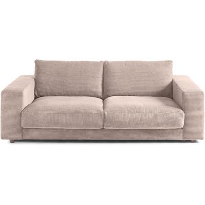 2-Sitzer 3C CANDY "Enisa softig und legeres Big-Sofa, bequem und komfortabel", rosa (rosé), B:230cm H:85cm T:127cm, 88% Polyester, 12% Polyacryl, Sofas, Zeitloses und stylisches Loungemöbel, in Breitcord Image