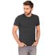 T-Shirt TRIGEMA "TRIGEMA Slim Fit T-Shirt aus DELUXE Baumwolle", Herren, Gr. L, grau (anthrazit, melange), 100% Baumwolle, Basic, Kurzarm, Shirts