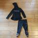 Adidas Matching Sets | Girls Size 4 Adidas Hooded Leggings Jogger Outfit | Color: Black/Pink | Size: 4g