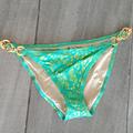 Victoria's Secret Swim | Bikini Bottom By Victoria's Secret | Color: Gold/Green | Size: L
