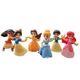 Disney Toys | Lot Of 6 Mcdonald's 2020 Disney Princess Happy Meal Toy Figure Cake Topper 3.25" | Color: White | Size: 3.25"