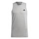 Adidas Herren T-Shirt (Sleeveless) Tr-Es Fr Sl T, Medium Grey Heather/White/Black, IC6950, XL