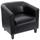 Flash Furniture Faux Leather Lounge Chair, Black (BT873BK) | Quill