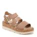 Dr. Scholl's Once Twice - Womens 6 Brown Sandal Medium