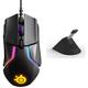 SteelSeries ,USB, Rival 600 – Gaming-Maus – 12.000 CPI TrueMove3+ Dual Optical Sensor – 0,05 Lift-Off-Distanz – Gewichtssystem – RGB-Beleuchtung + Mouse Bungee Zubehör, PC/Mac, Gaming Produkt