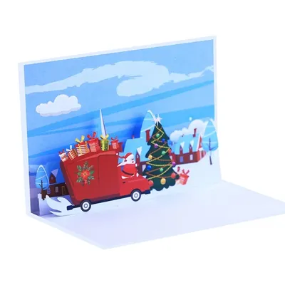 Cartes de vœux Pop-Up de noël 3D...