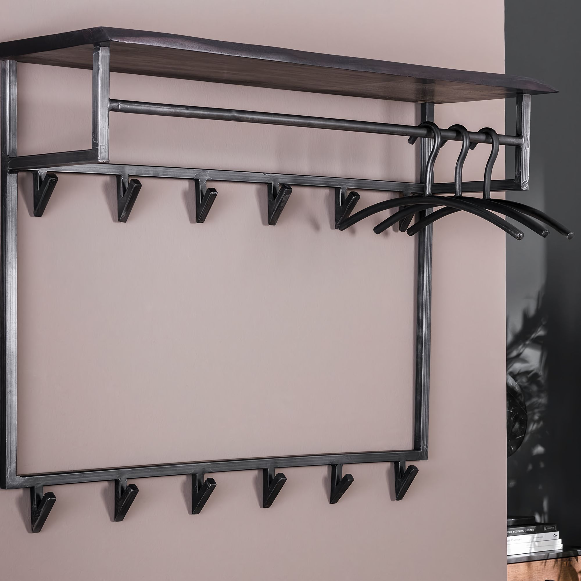 designline »Yucon« Garderobe 12 Haken 100x30x80 cm