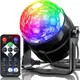 Lumières stroboscopiques 7 couleurs son de scène activé avec télécommande boule Disco lampes pour