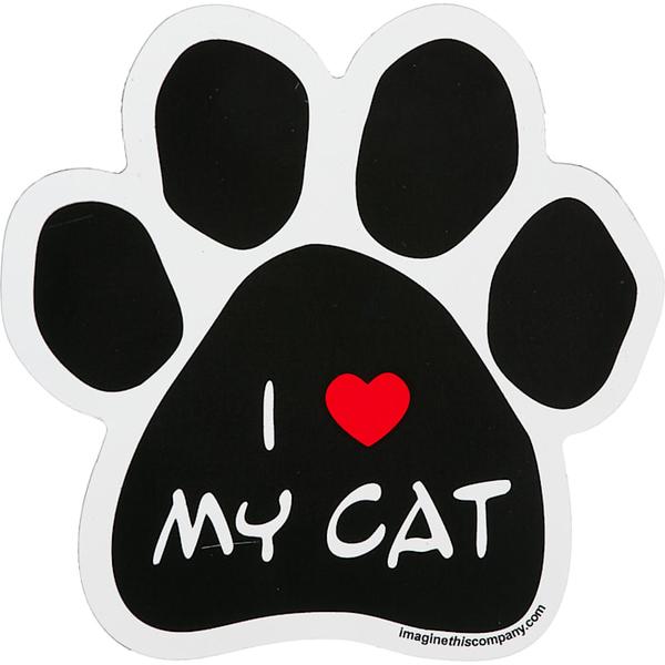 imagine-this-i-love-my-cat-paw-shaped-car-magnet,-5.5-in,-black/