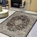 HR Floral Pattern Distressed Modern Vintage Area Rug