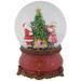 6" Santa and Mrs. Claus Decorating Christmas Tree Musical Snow Globe