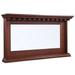 35.5 x 62 x 10 in. Seville Back Bar Mirror Walnut