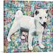 ARTCANVAS Shiba Inu Dog Breed Colorful Polka Dots Canvas Art Print - Size: 36 x 36 (1.50 Deep)