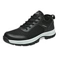 zuwimk Sneakers For Men Mens Air Running Shoes Comfortable Walking Tennis Sneakers Lighweight Shoes for Sport Gym Jogging Black