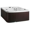 Lifesmart Curacao DLX (LS550 Plus) Hot Tub - 5-Person 65- Jet 220-Volt Spa Arctic White/ Espresso