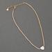 Lucky Brand Pearl Heart Choker Necklace - Women's Ladies Accessories Jewelry Necklace Pendants in Two Tone