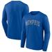 Men's Fanatics Branded Royal Memphis Tigers Basic Arch Long Sleeve T-Shirt