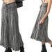 Free People Skirts | Free People Silvia Convertible Maxi Sweater Skirt Grey Combo | Color: Gray | Size: S