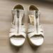 Michael Kors Shoes | Last Pair Michael Kors Berkley Wedge In Vanilla Sz 8.5 Brand New Never Worn | Color: Cream/White | Size: 8.5