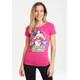 T-Shirt LOGOSHIRT "Print DC Comics Wonder Woman Stars" Gr. L, rosa Damen Shirts Longshirts