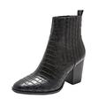 CEWIFO Boots for Women Size 4 Womens Ankle Boots Black Womens Boots Size 8 womens boots boots for women size 4 wide knee high boots for women uk waterproof calf length boots for women uk Black 4.5