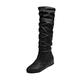 CEWIFO Suede Knee High Boots Womens Stiletto Ankle Boots Women Womens Boots snow boots boots for women uk sale boots size 7 uk women knee high wide leg boots size 6 uk women waterproof Black 6