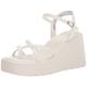 Madden Girl Women's Vaultt Wedge Sandal, White Paris, 5 UK