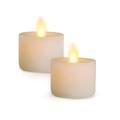 LightLi by Luminara LED Tealights 2 Pack 1.9" X 2.0". Flameless Tea Lights Candles. Ivory Tea Lights. Enhanced Touch Technology. Battery Operated Candles. Candle Home Decor & Living Room Accessories.