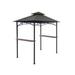 APEX GARDEN Replacement Canopy for #L-GG001PST-F 8'x5' Double Tiered Canopy Grill BBQ Gazebo | 1 H x 98.2 W x 61.6 D in | Wayfair 71596350-GY