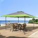 Alphamarts 13 Ft. W x 13 Ft. D Steel Pop-Up Canopy Metal/Steel/Soft-top in Green | 112.2 H x 156.3 W x 156.3 D in | Wayfair E02GA003-GR-N