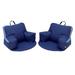 Factory Direct Partners Softscape Relax N Read Small Faux Leather Bean Bag Set Faux Leather/Stain Resistant | 25 H x 26 W x 26 D in | Wayfair