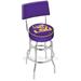 Holland Bar Stool NCAA 30" Swivel Bar Stool Upholstered/Metal in Blue/Gray | 45 H x 18 W in | Wayfair L7C430LaStUn