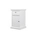 Red Barrel Studio® Sumya 1 - Drawer Nightstand in White Wood in Brown/White | 27.39 H x 17.15 W x 15.75 D in | Wayfair