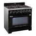 Unique Appliances Classic Retro 36" 6-Burner 5.2 cu. ft. Freestanding Gas Range w/ Convection Oven in Black | 41 H x 36 W x 27.3 D in | Wayfair