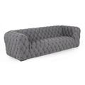 Latitude Run® Emre 100" Wide Sofa Linen/Other Performance Fabrics in White | 26.8 H x 100 W x 42 D in | Wayfair CUMULUS3-VARSITY