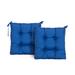 Latitude Run® Outdoor/Indoor Basic Seat Pads Patio Cushion For All Weather Polyester in Blue | 3.9 H in | Wayfair 4EBA4D9D2F4E43BD8B1E6F8C14CDB285