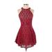 Bleuh Ciel Casual Dress: Red Dresses - Women's Size Small