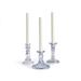 Birch Lane™ 3 Piece Glass Tabletop Candlestick Set Glass in Gray | 5.75 H x 5.75 W x 5.75 D in | Wayfair BAB4F60C4804418C8788D67D97B5EDE6