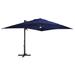 Arlmont & Co. Mytchell 13' x 10' Rectangular Lighted Cantilever Umbrella in Blue/Navy | 103.6 H x 156 W x 120 D in | Wayfair