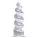 Northlandz Selenite Crystal Spiral Tower, Best For Home Decor & Yoga, Ideal Gift For Happy Moments Stone in Gray/White | 6 H x 2 W x 2 D in | Wayfair